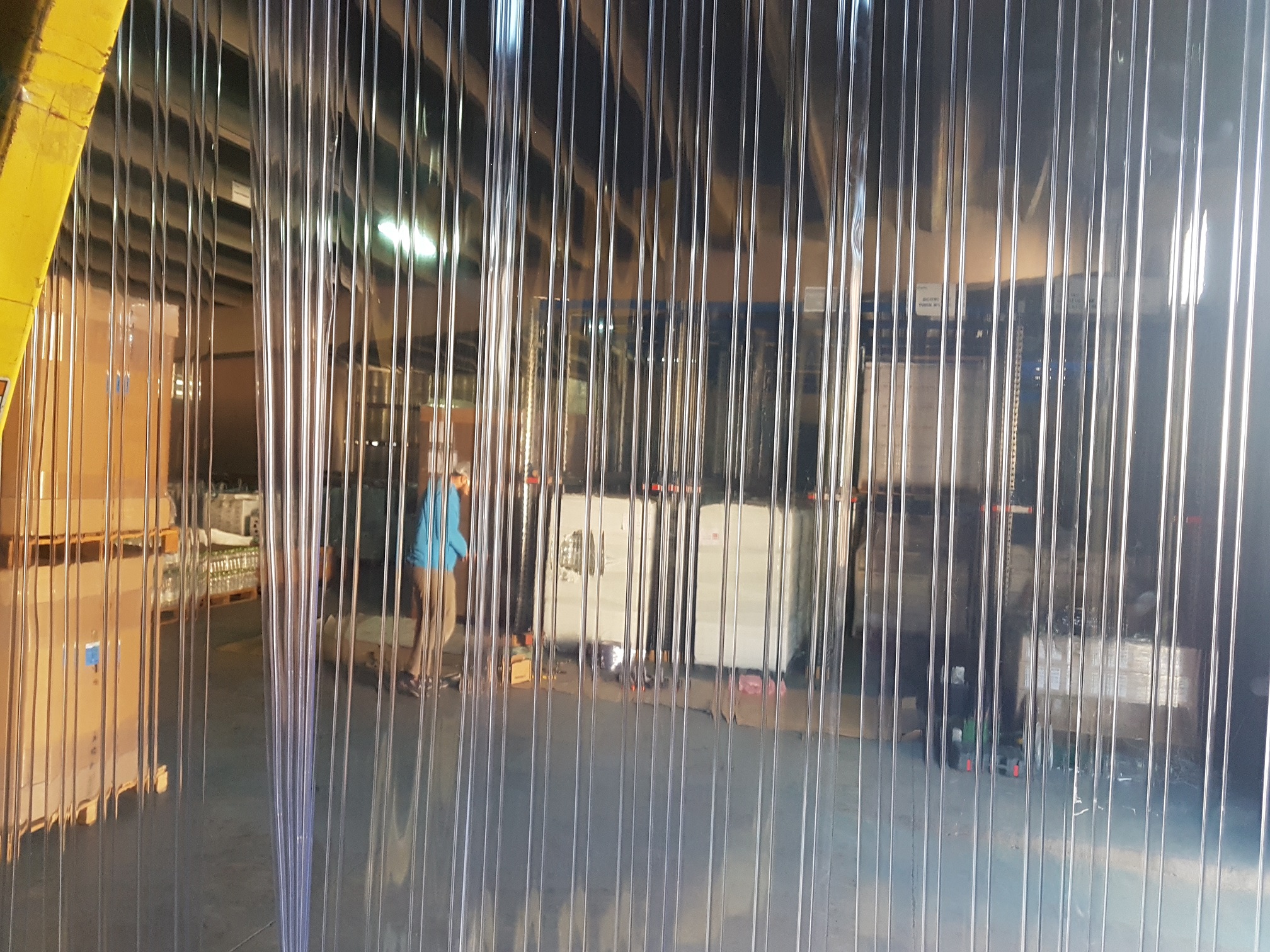 Installation d'un rideau à lanières PVC à l'usine d'Aïn Ifrane - Ifrane
